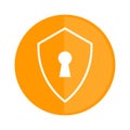 Security flat. Flat simple icon.Vector icon