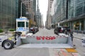 Security in front of the Trump Tower on Fifth Avenue in New York