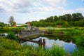 Security gate on the canal in Datteln Royalty Free Stock Photo