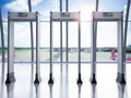 Security gates in airport Royalty Free Stock Photo