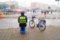 The security guard on duty Royalty Free Stock Photo