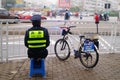 The security guard on duty Royalty Free Stock Photo