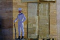 Security guard on duty in front of the Anitkabir museum in Turkey