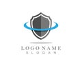 Security guard logo design vector shield template