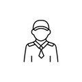 Personal Security line icon. linear style sign for mobile concept and web design.