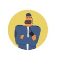 Security guard man person concept. Vector design