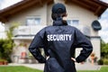 Security Guard Watching House Property