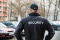 Security Guard Wearing Jacket Royalty Free Stock Photo