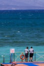 Security guards at sea side in Turkey