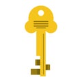 Security icon key safe cartoon