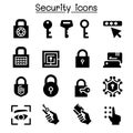 Security icon set Royalty Free Stock Photo