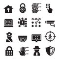 Security icon set Royalty Free Stock Photo