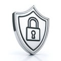 Security Icon Vector Illustration 3D Rendering Royalty Free Stock Photo