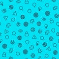 Security icons seamless pattern
