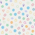 Security icons seamless pattern.