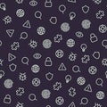 Security icons seamless pattern.