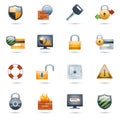 Security icons set Royalty Free Stock Photo