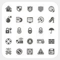 Security icons set Royalty Free Stock Photo