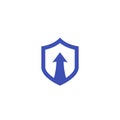 Security increase icon with up arrow