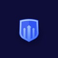 security increase vector icon for web and apps