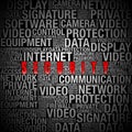 Security info in word collage Royalty Free Stock Photo