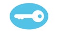 Security Key Access Icon for Permissions and Digital Locks, vector design Generative AI Royalty Free Stock Photo