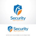 Security Logo Template Design Vector, Emblem, Design Concept, Creative Symbol, Icon