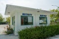 Security main post at the airport located at the tropical island Maamigili