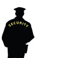 Security man color vector Royalty Free Stock Photo