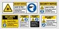 Security Notice PPE Safety Label,Laser In Use Do Not Enter Without Wearing Laser Protective Eyewear Royalty Free Stock Photo