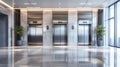security office lobby elevators Royalty Free Stock Photo