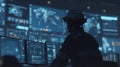 Security Operations Command Center Generative AI Royalty Free Stock Photo