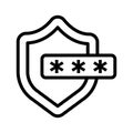 Security pass icon Royalty Free Stock Photo