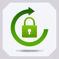 Security Password Reset and Refresh Icon Royalty Free Stock Photo