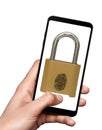 Security of personal data on a smartphone, methods of protection and unlocking. A fingerprint is an impression left by the frictio