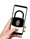 Security of personal data on a smartphone, methods of protection and unlocking. A fingerprint is an impression left by the frictio