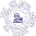 security personnel vector icon. security personnel editable stroke. security personnel linear symbol for use on web and mobile