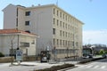 Security Police and tax payers building Matosinhos Portugal Alfredo Cunha street