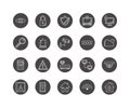 Security, protect and technology icons Royalty Free Stock Photo