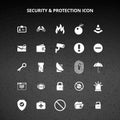 Security and Protection Icons Royalty Free Stock Photo