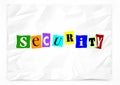 Security Ransom Note Safety Crime Prevention Royalty Free Stock Photo