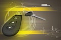 Security remote control for your car Royalty Free Stock Photo
