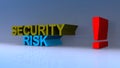 Security risk on blue