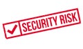 Security Risk rubber stamp