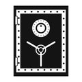 Security safe black simple icon