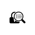 Security Scan Icon. Flat Design