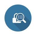 Security Scan Icon. Flat Design