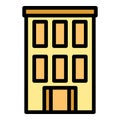 Security school building icon vector flat