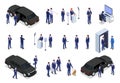 Security Service Isometric Set