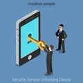 Security Service Unlocking Device. Special agents